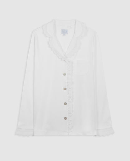 Pijama Mujer Camisero Tira Bordada