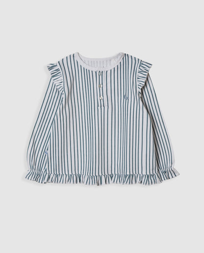 Pijama Kids Rayas Volantes