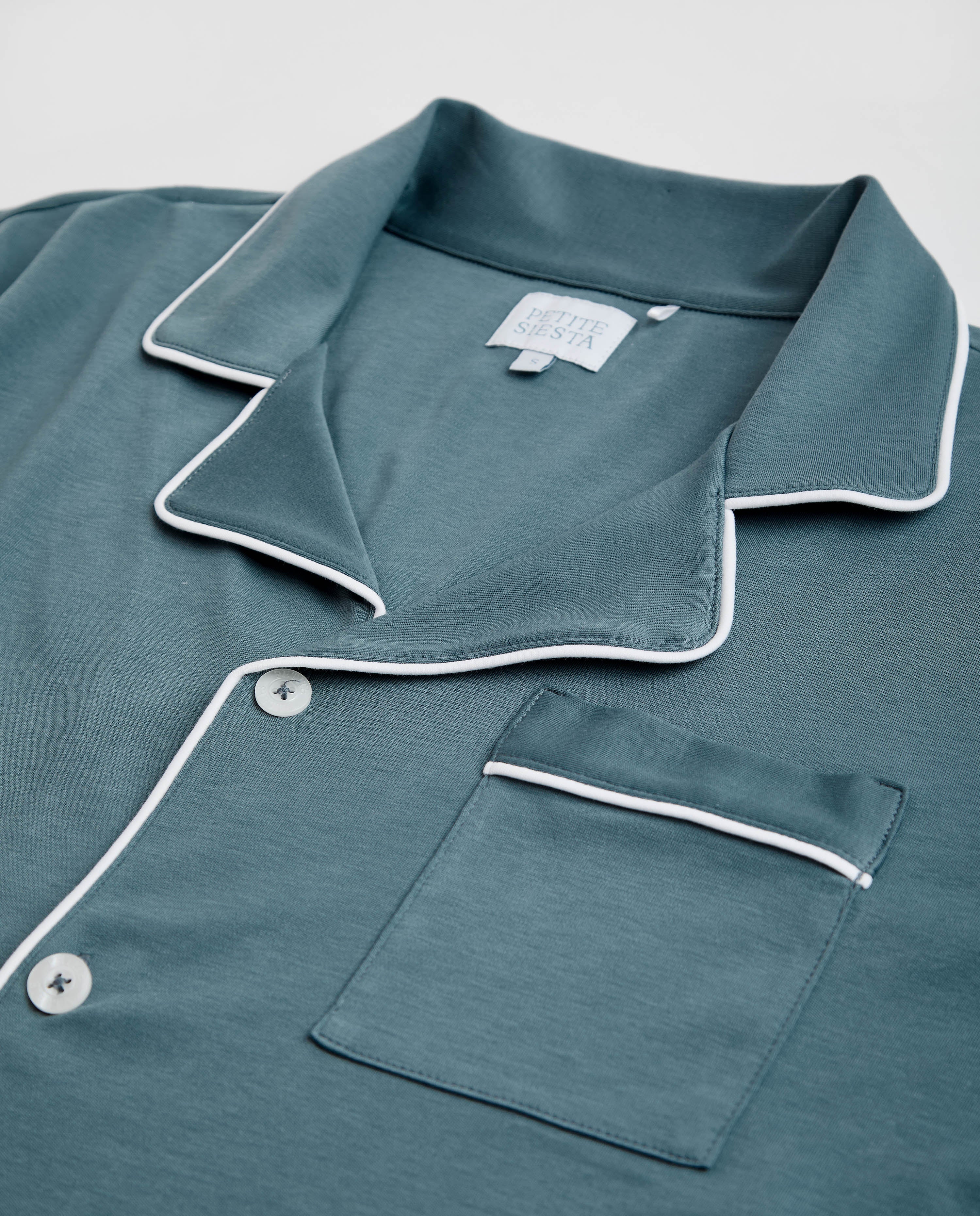 Pijama Hombre Camisero Deep Blue Corto