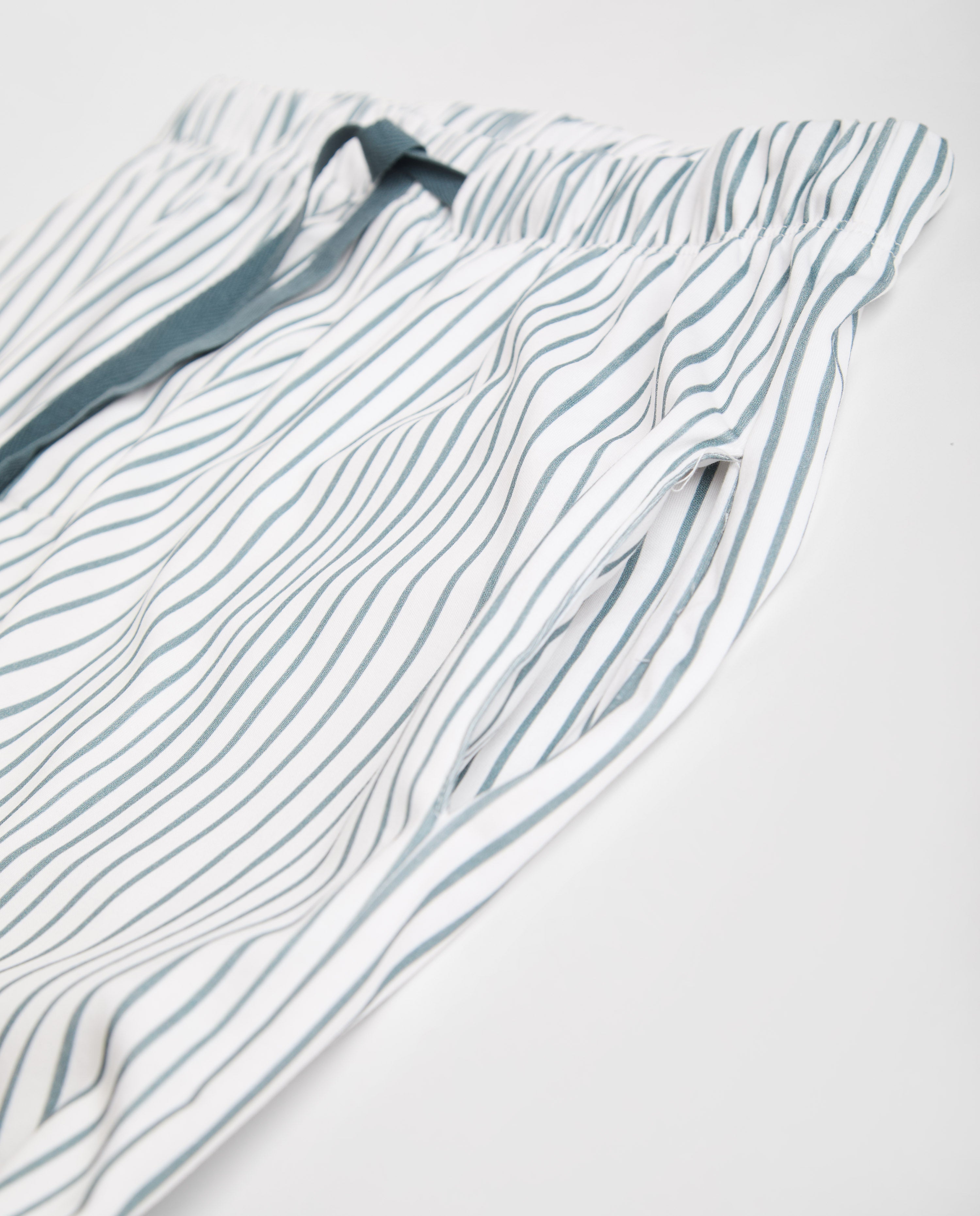 Pyjama court à rayures bleu foncé pour homme