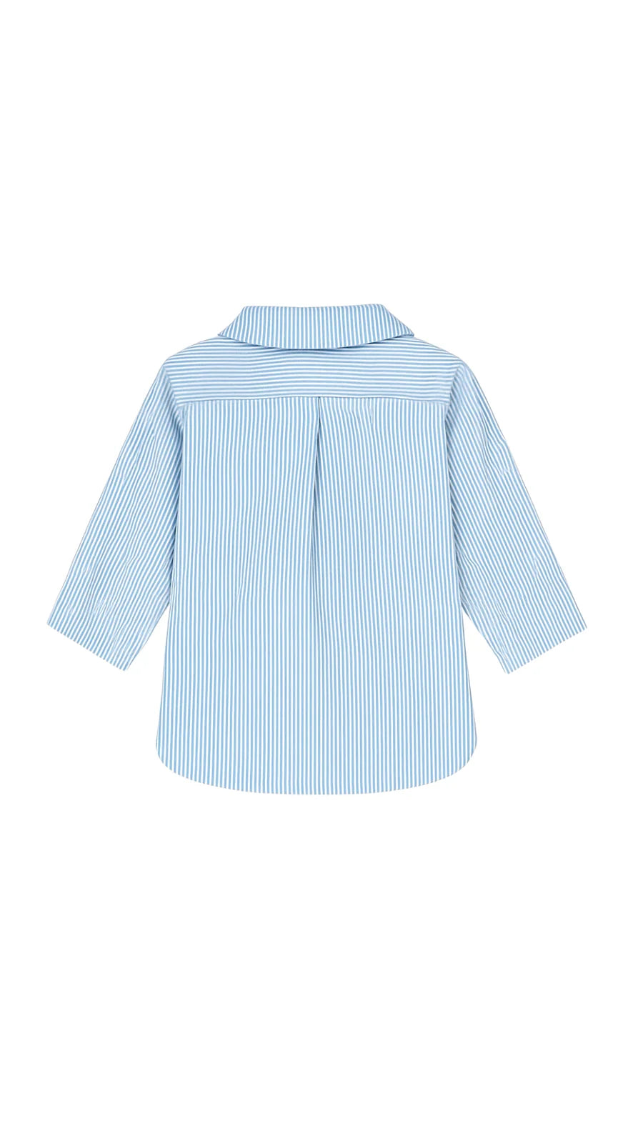 Camisa Cuello Pala Rayas Azules