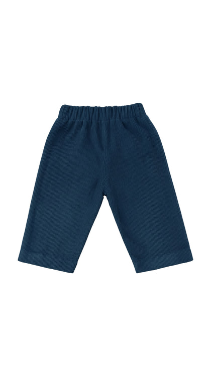 Pantalon Niño Pana Azul