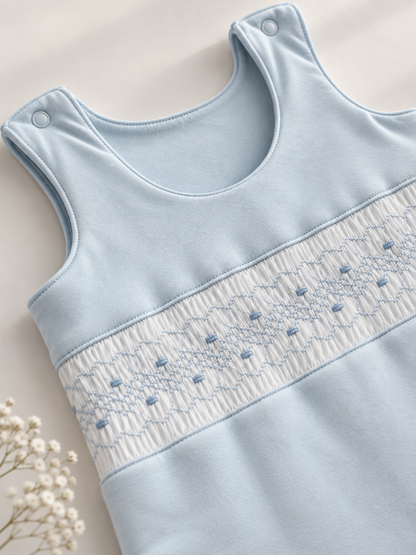 Saco de Dormir Bebé Smock Azul