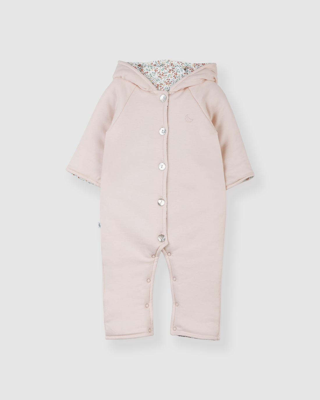Sweat-shirt réversible rose/fleuri