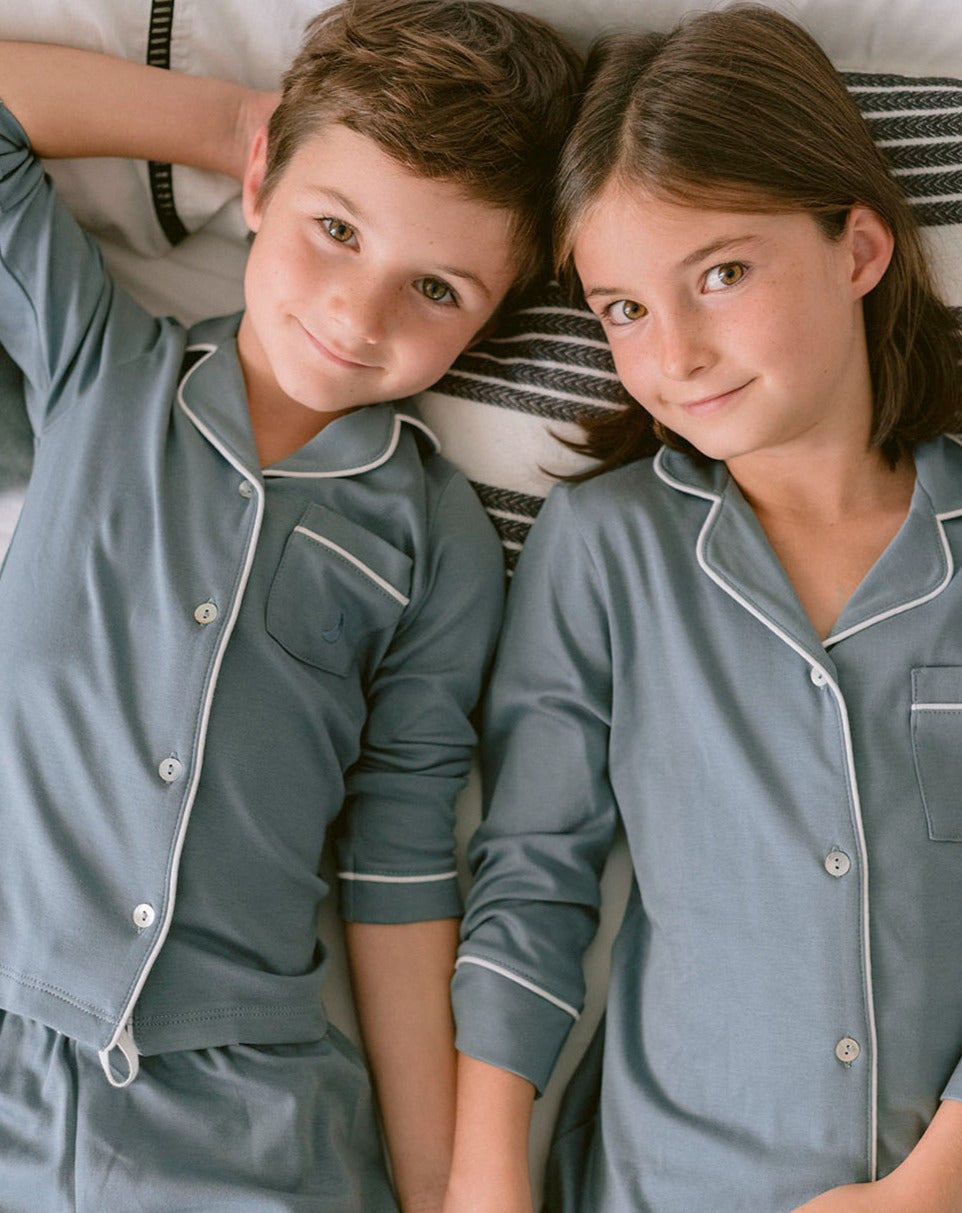 Pijama Kids Camisero Deep Blue
