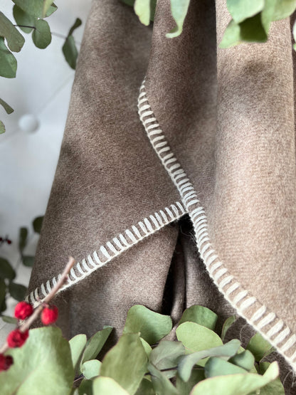 Baby Alpaca Blanket Beige Tan