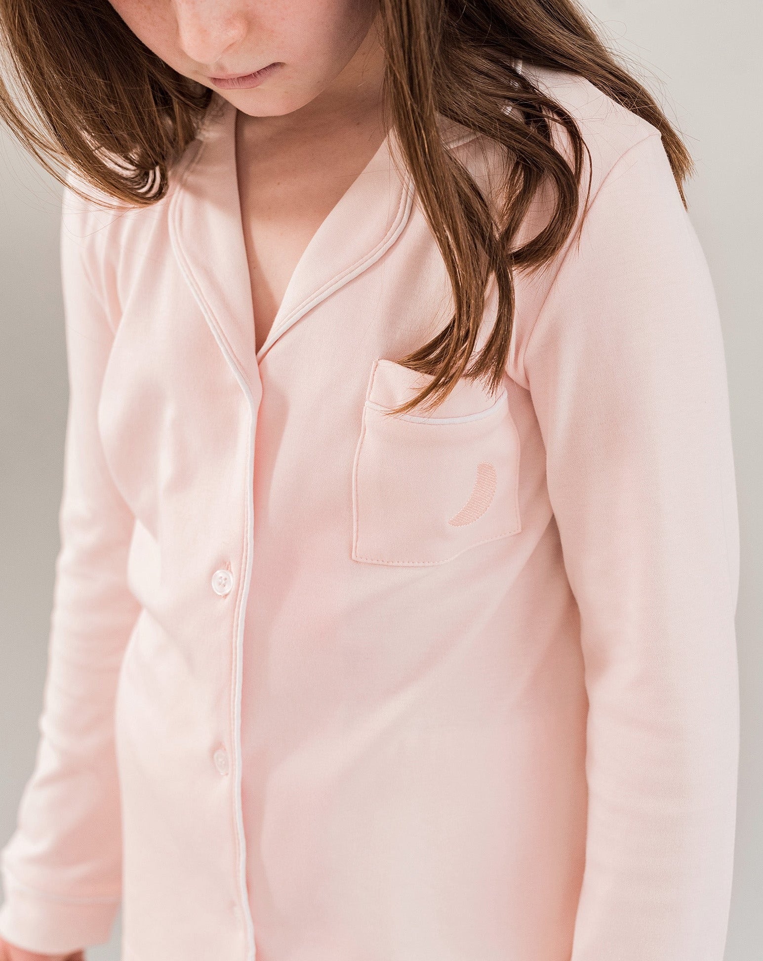 Pyjama enfant chemise rose